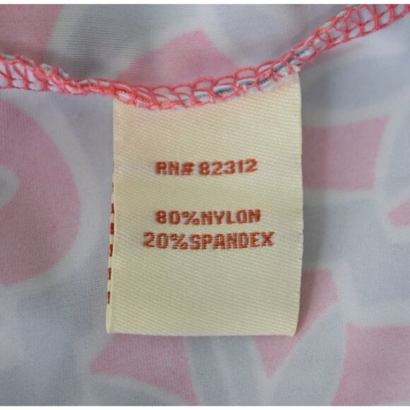 ARYEH FLORAL GEOMETRIC PRINT CORAL SHIFT DRESS - Picture 7 of 7